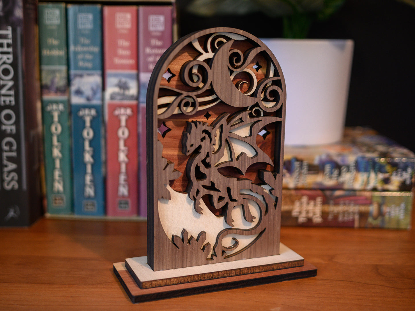 Dragon Bookshelf Sign