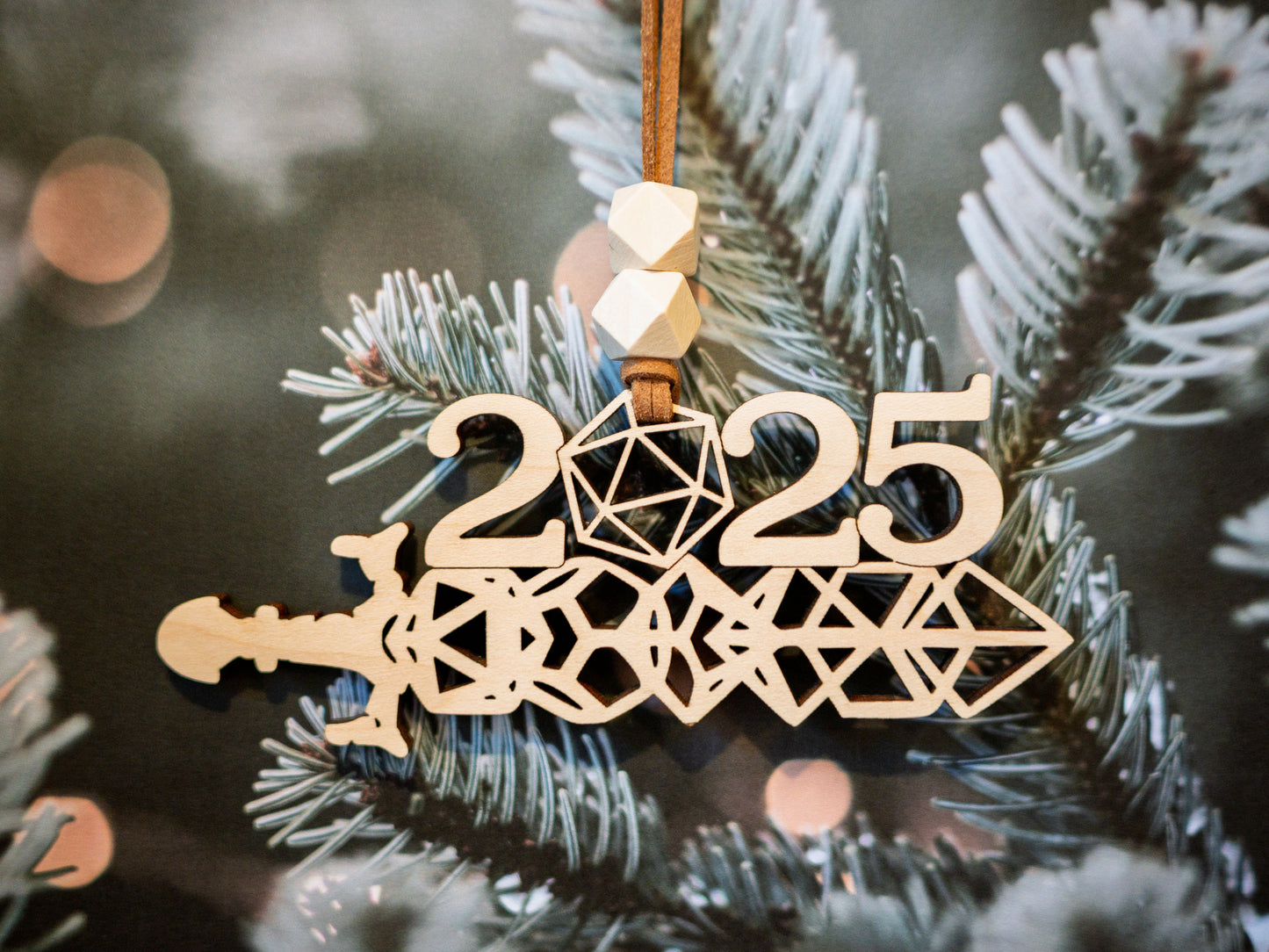 2025 Dice Sword Ornament for D&D/TTRPG
