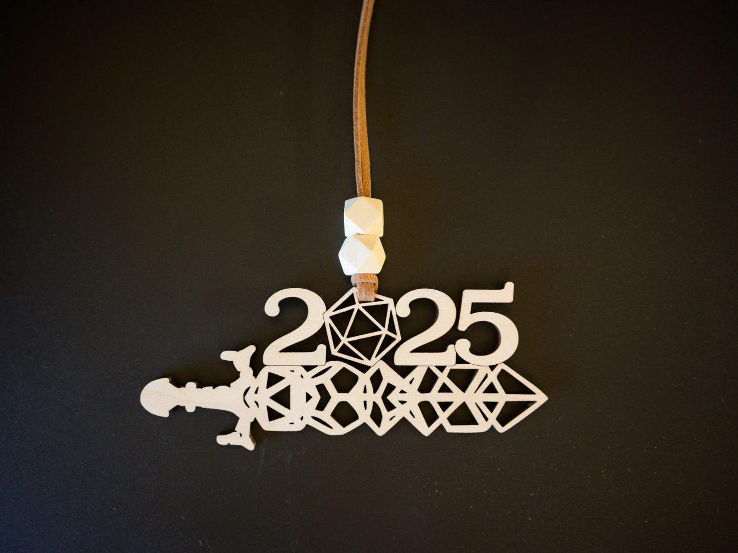 2025 Dice Sword Ornament for D&D/TTRPG