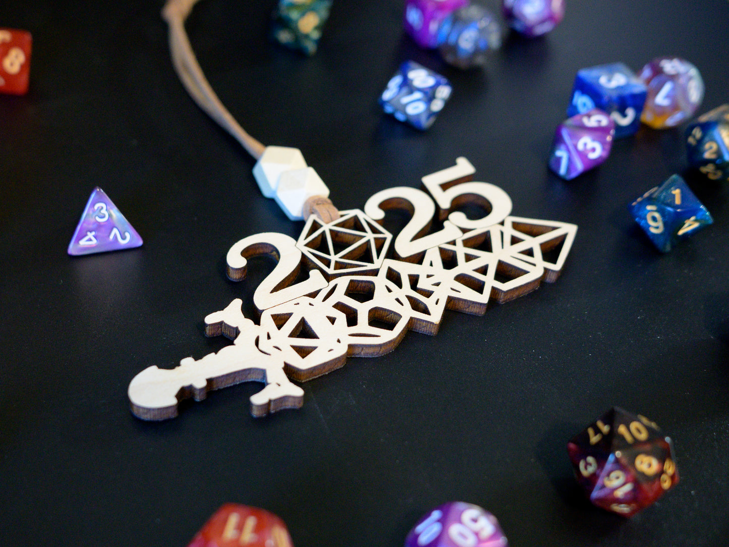 2025 Dice Sword Ornament for D&D/TTRPG