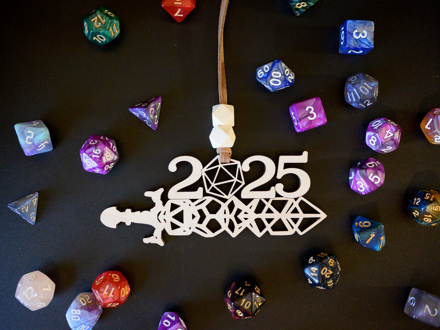 2025 Dice Sword Ornament for D&D/TTRPG