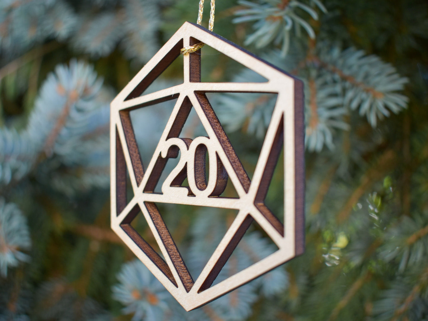 D&D D20 Ornament, Dungeons and Dragons Ornament, DnD Gift Tag, Dungeons and Dragons Gift Idea, DnD Christmas Ornament, 2021 Ornament