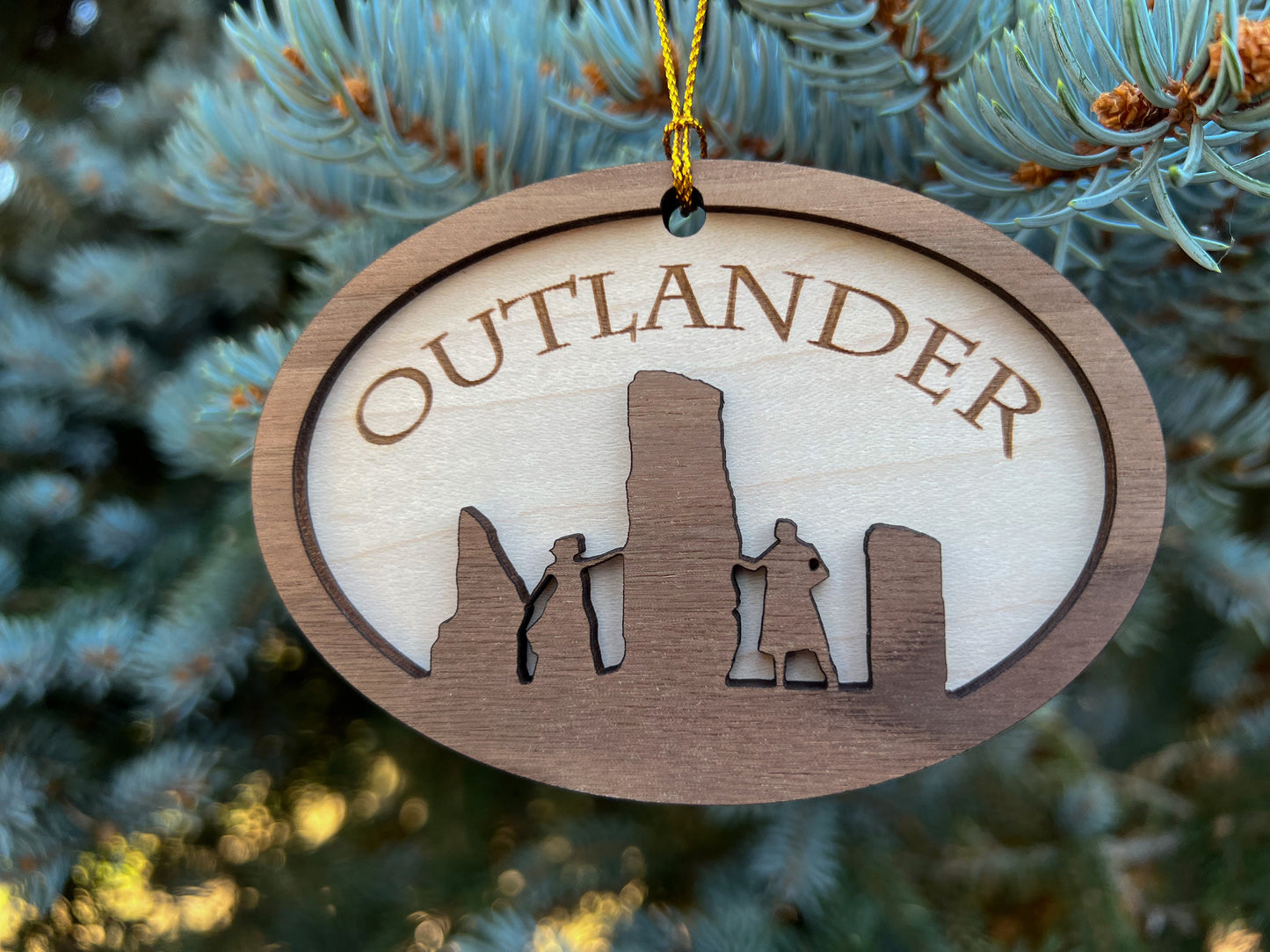 Outlander Ornament, Outlander Gift Idea, Wood Christmas Ornament