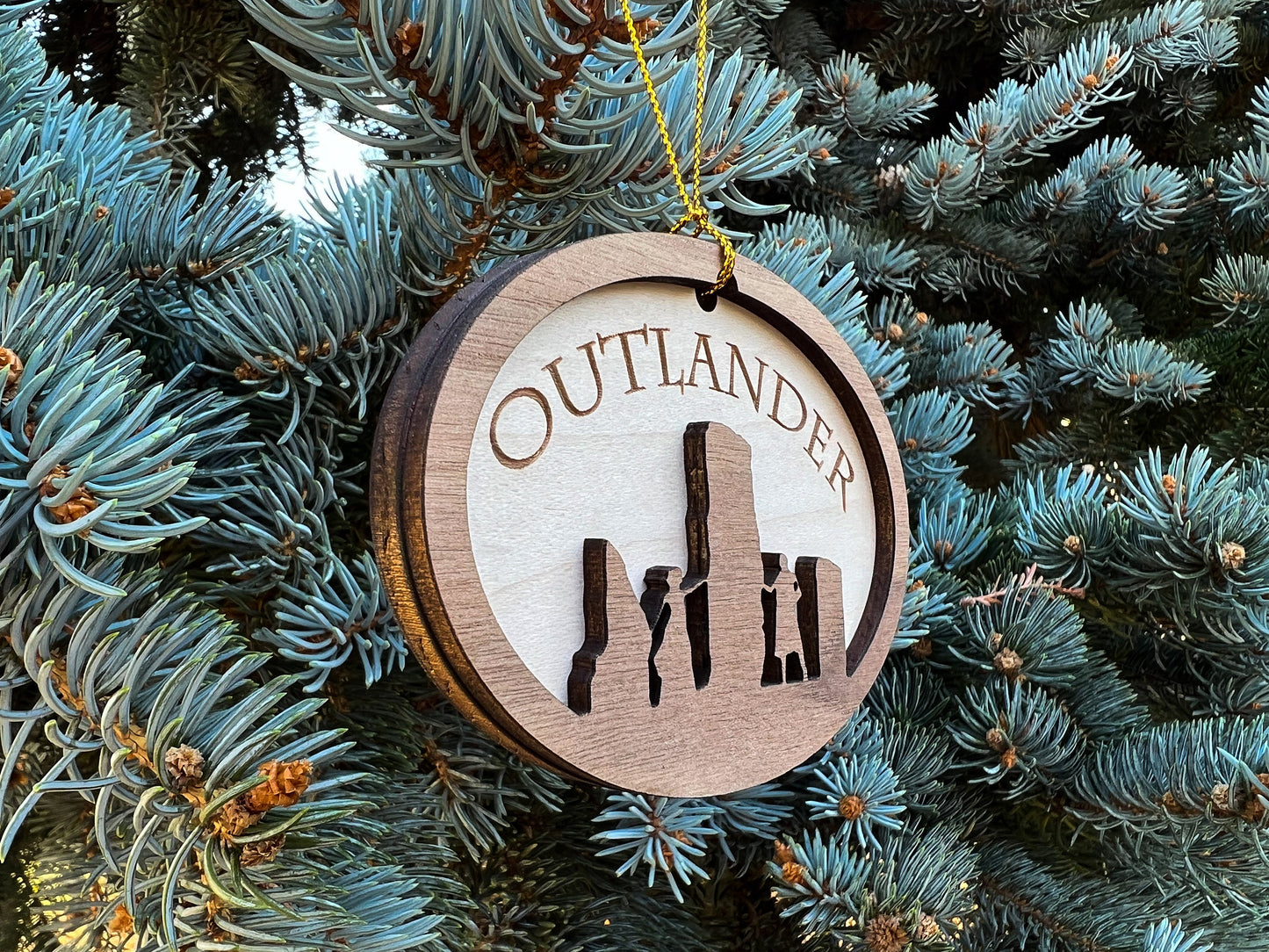 Outlander Ornament, Outlander Gift Idea, Wood Christmas Ornament