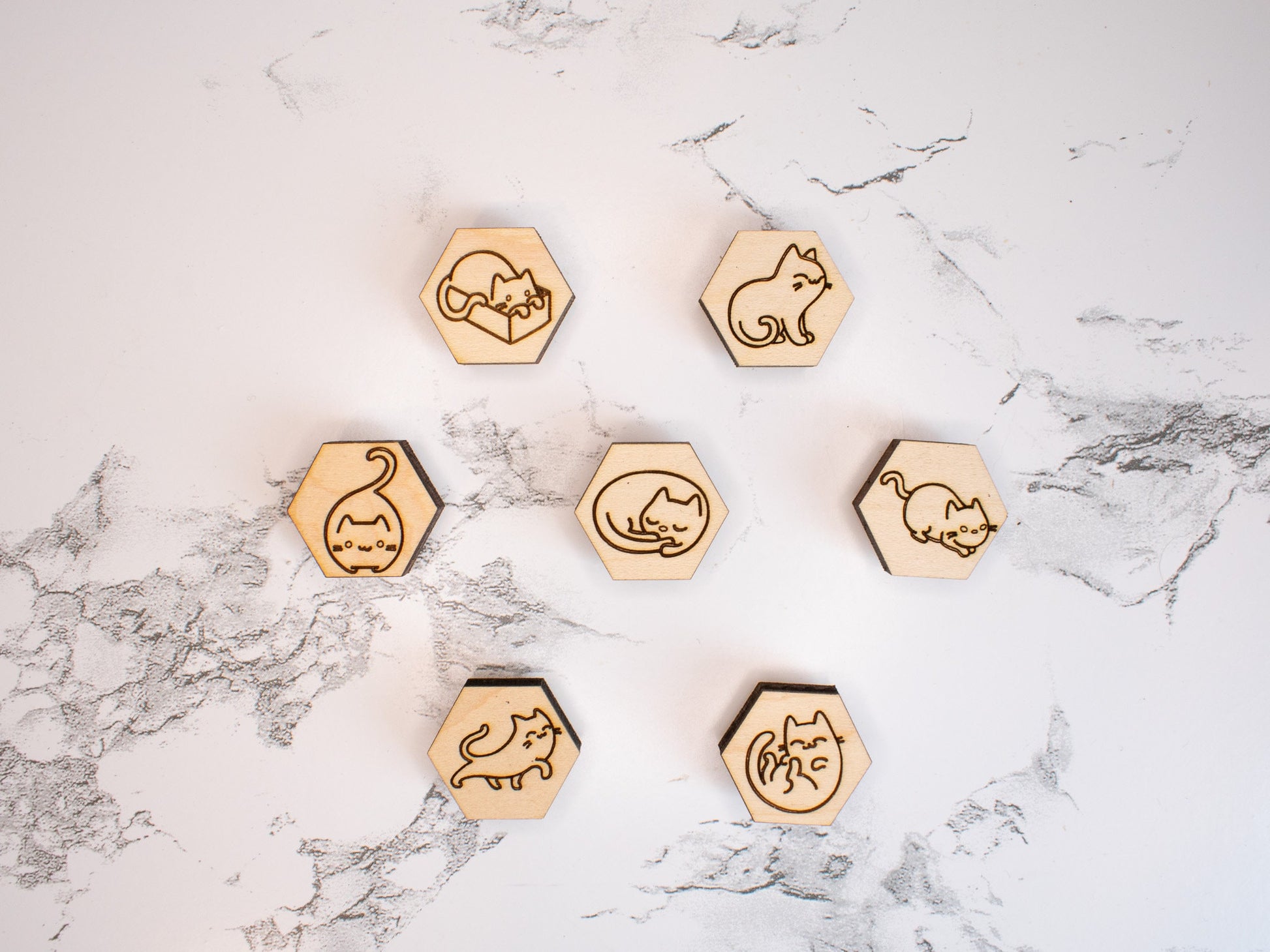 Cat Magnets, Gift for Cat Lovers, Cute Cat Decor