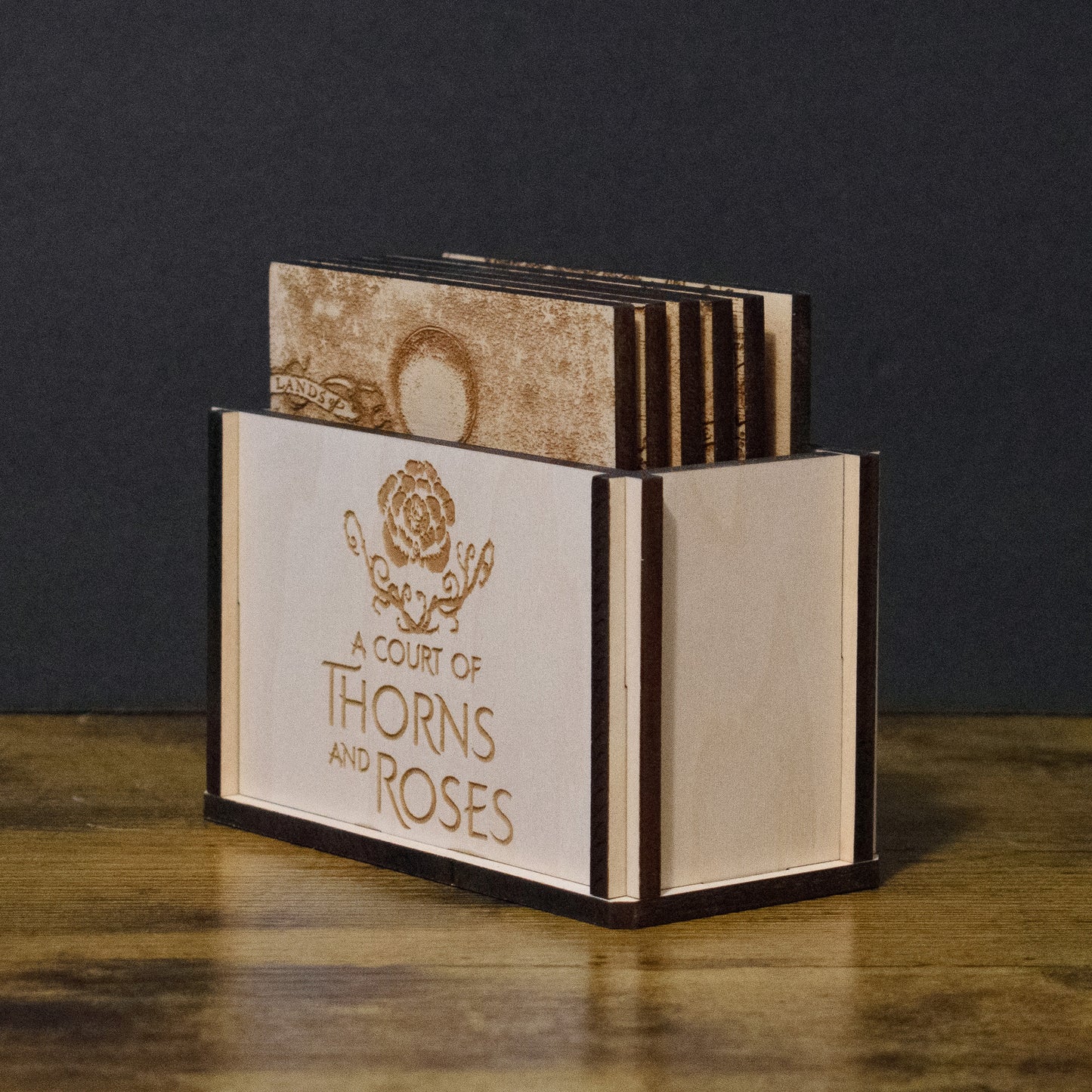 A Court of Thorns & Roses Map Coasters, ACOTAR Wood Coasters