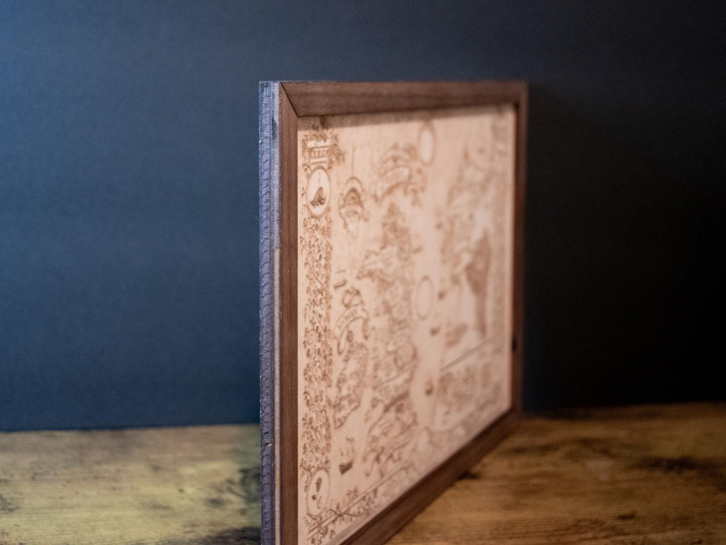 A Court of Thorns and Roses: Prythian Wood Engraved Display Map