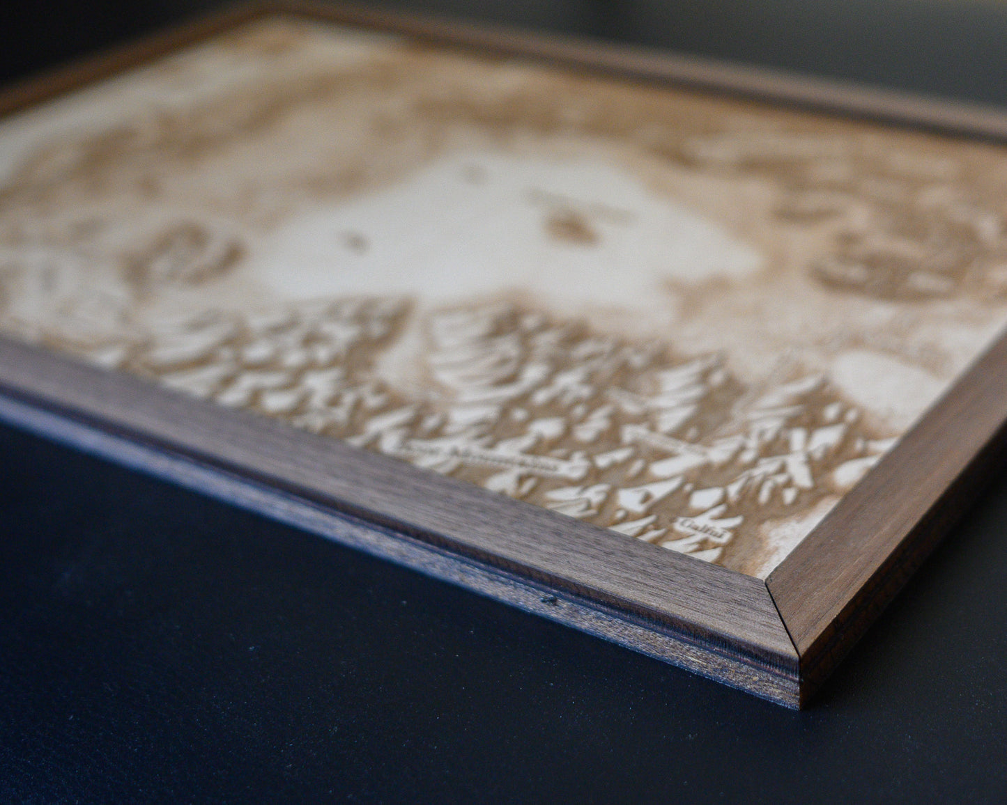 Eragon Wood Engraved Display Map