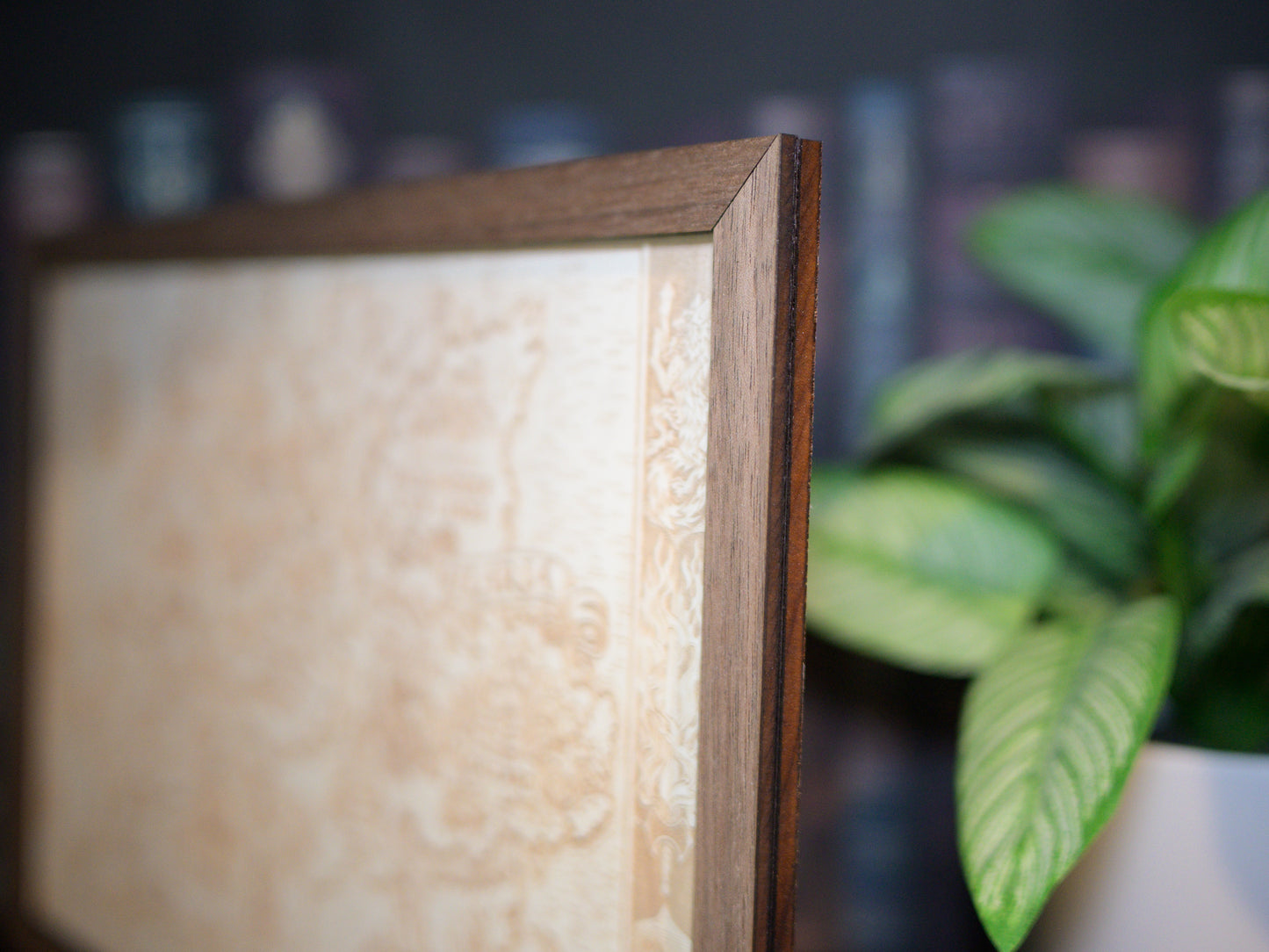 Quicksilver Map, Wood Engraved Map of Fae & Alchemy Book 1