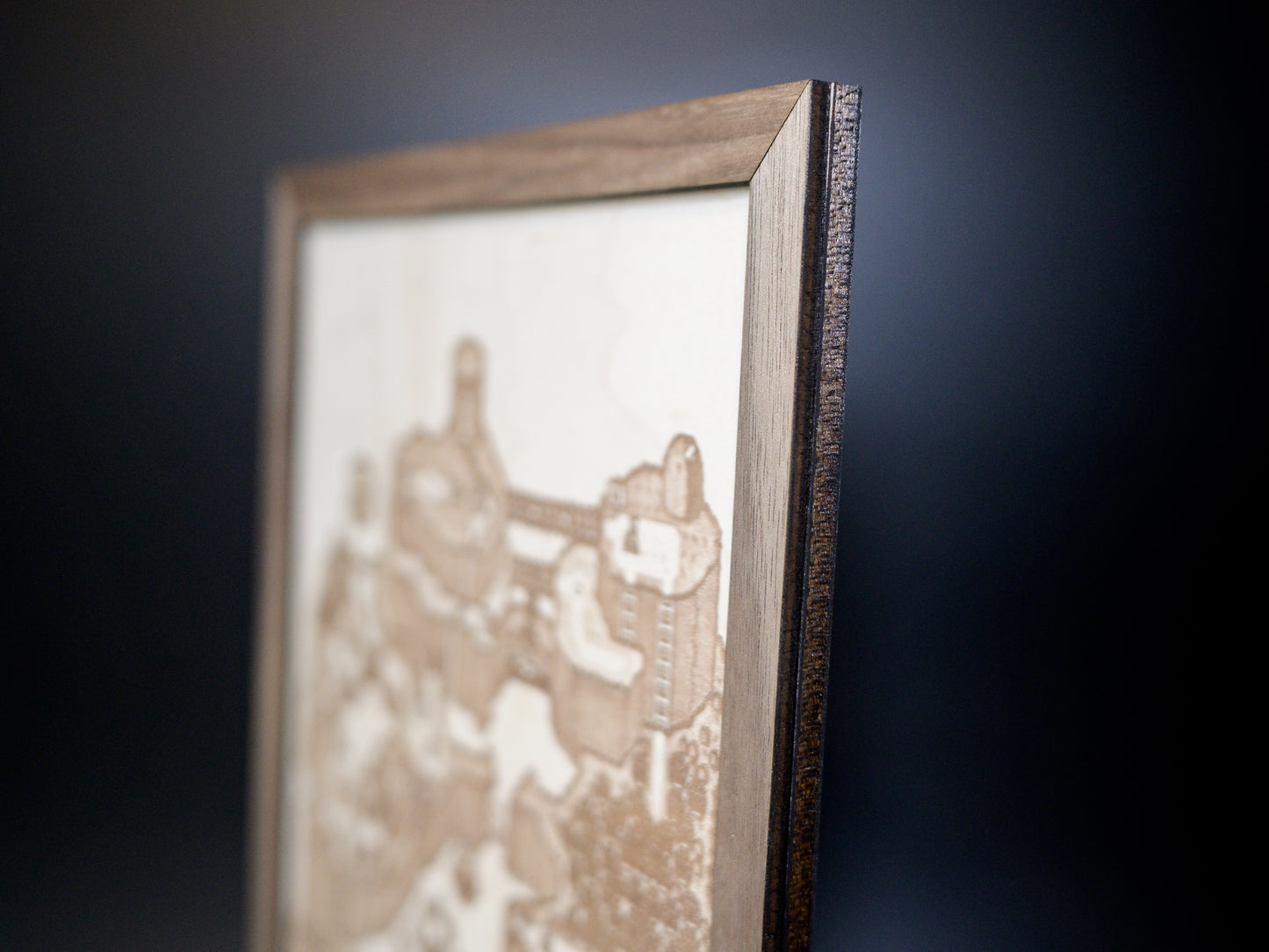 Super Mario World Map, Wood Engraved Display Map Art