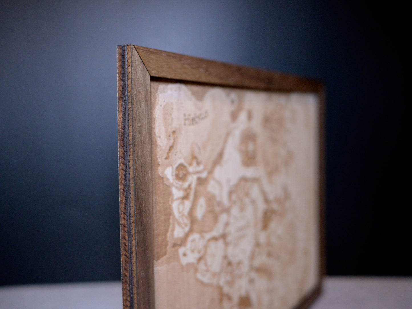 Breath of the Wild Map, Zelda Wood Engraved Display Map Art