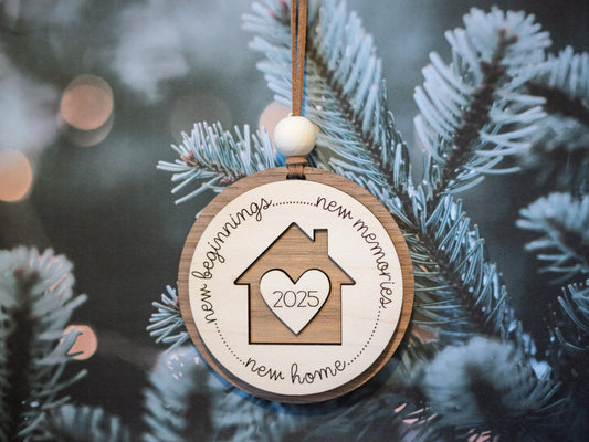 New Home Ornament, 2025 Christmas Ornament