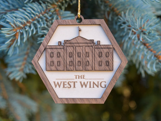 West Wing Ornament, West Wing Gift Idea, Stocking Tag, Gift Tag, Stocking Stuffer, Christmas Ornament,