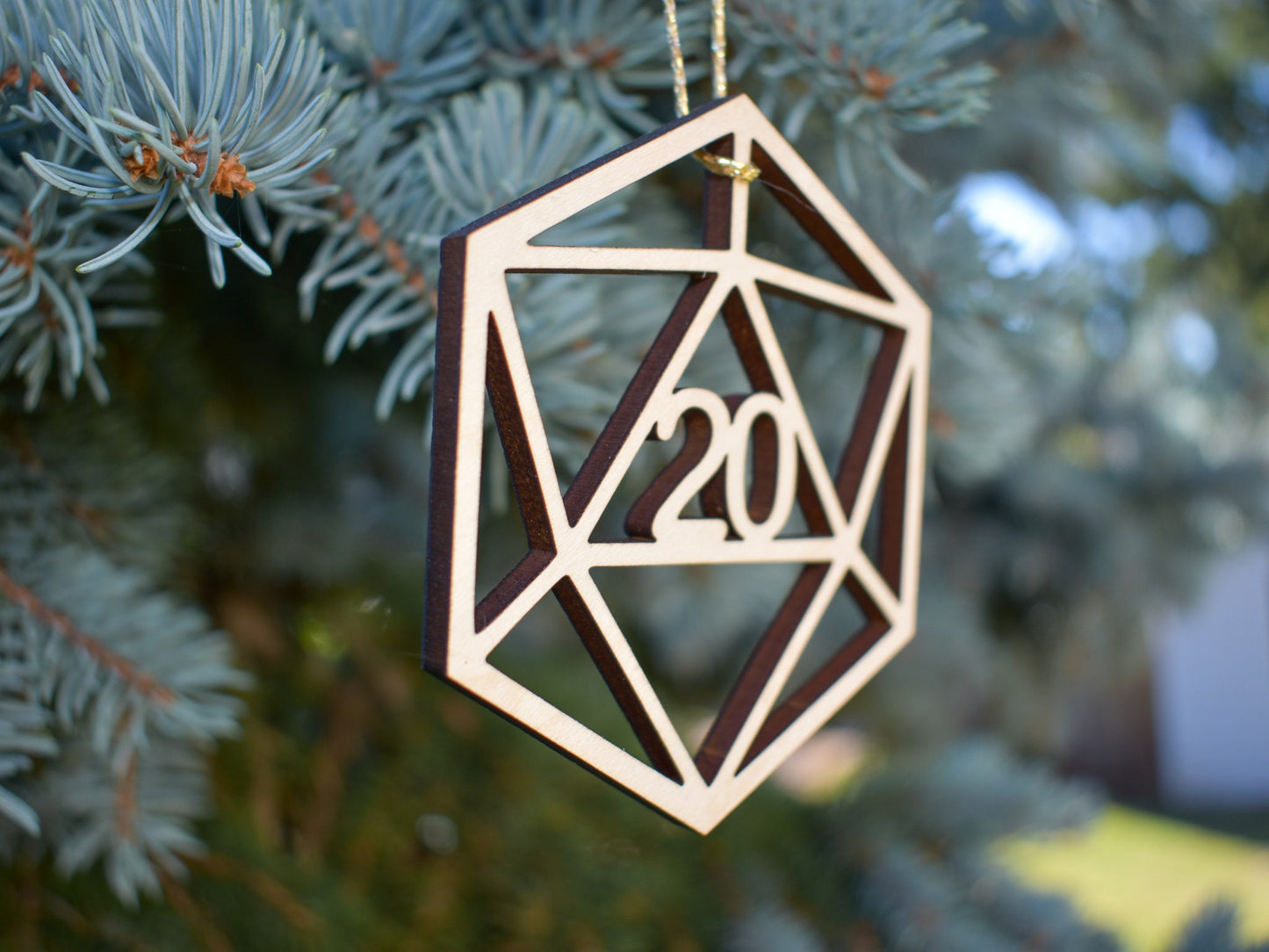 D&D D20 Ornament, Dungeons and Dragons Ornament, DnD Gift Tag, Dungeons and Dragons Gift Idea, DnD Christmas Ornament, 2021 Ornament