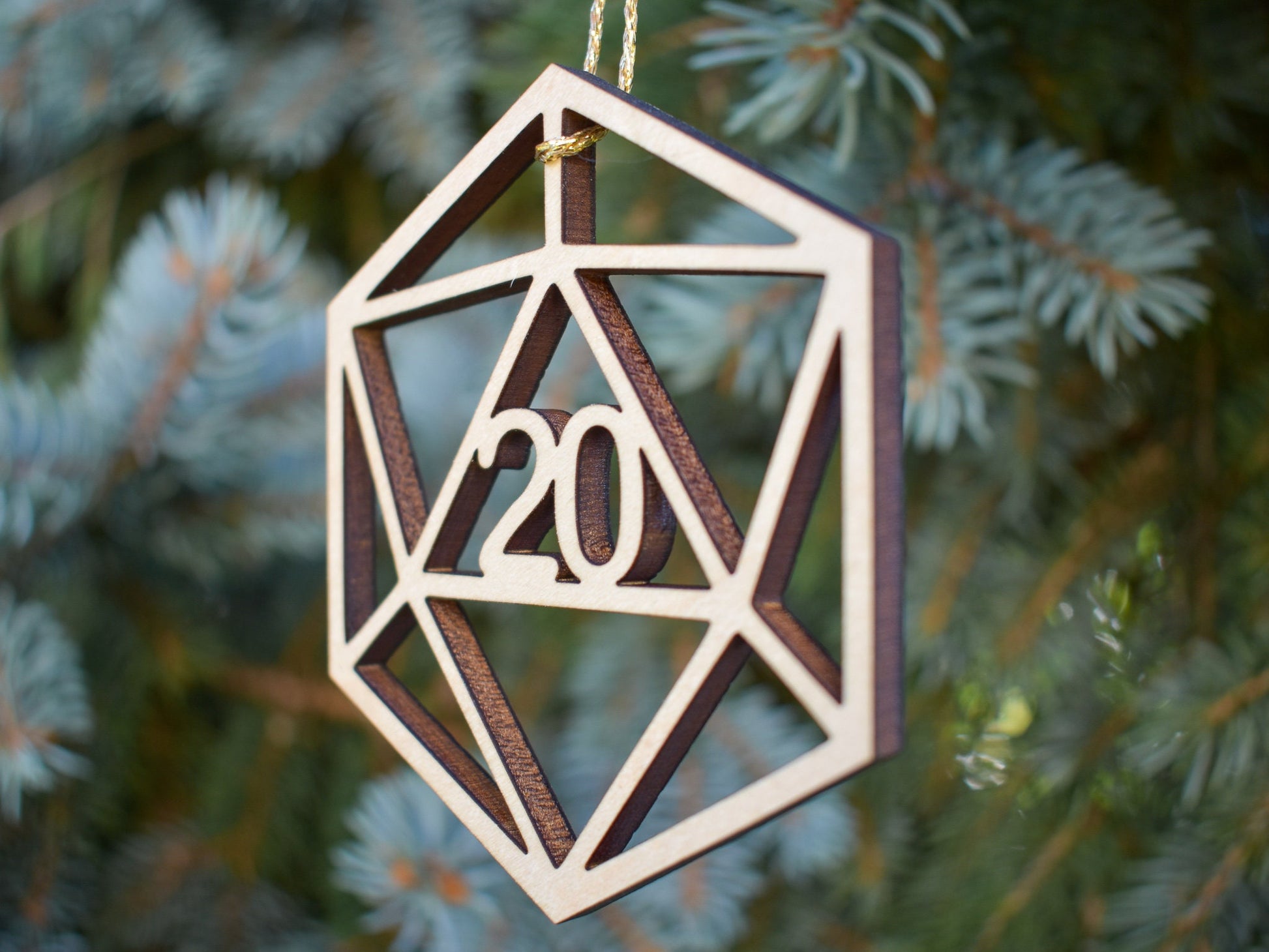 D&D D20 Ornament, Dungeons and Dragons Ornament, DnD Gift Tag, Dungeons and Dragons Gift Idea, DnD Christmas Ornament, 2021 Ornament