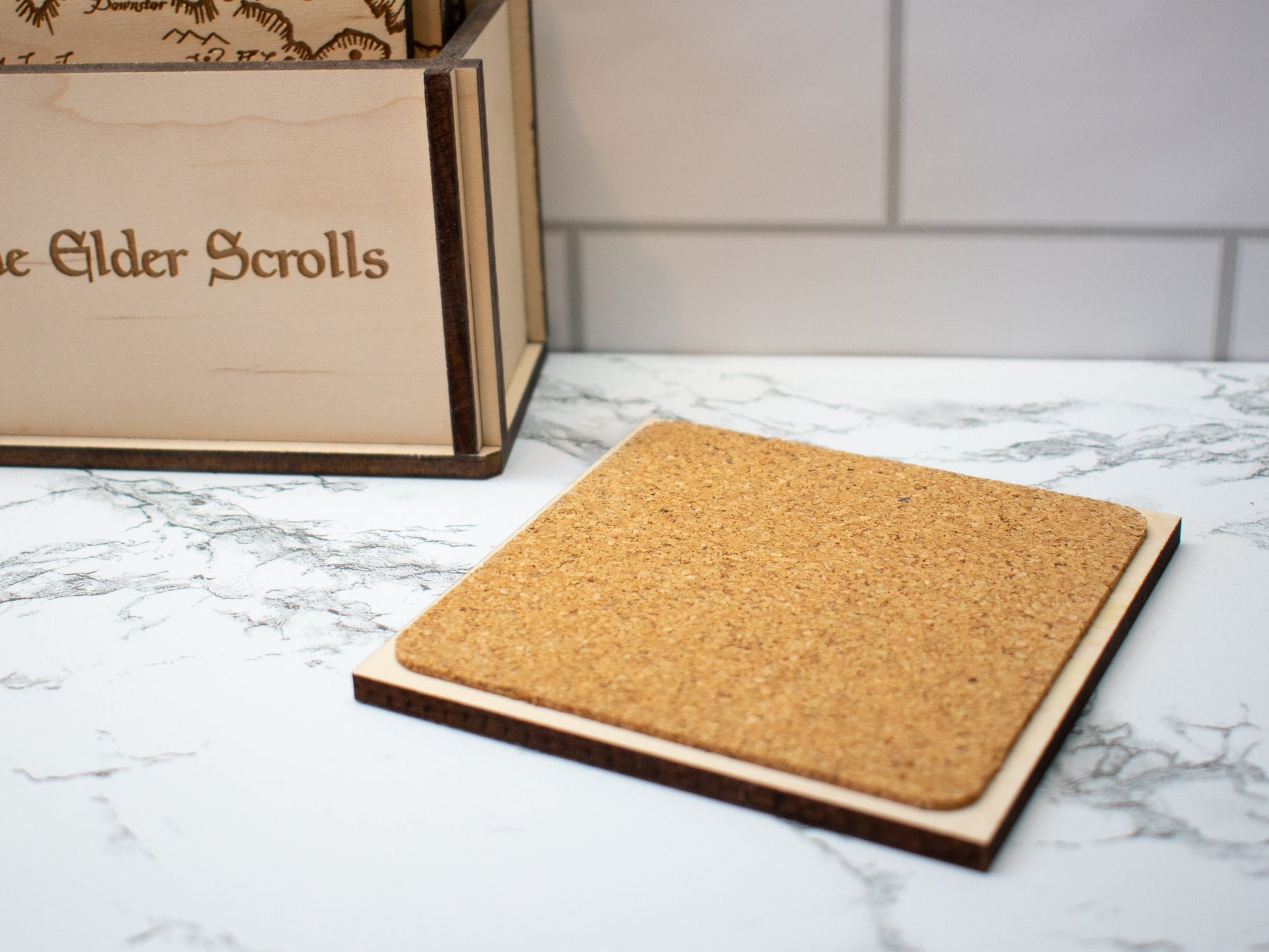 Elder Scrolls Coasters, Map Coasters, Elder Scrolls Gift Idea, Wood Map, Elder Scrolls Home Decor
