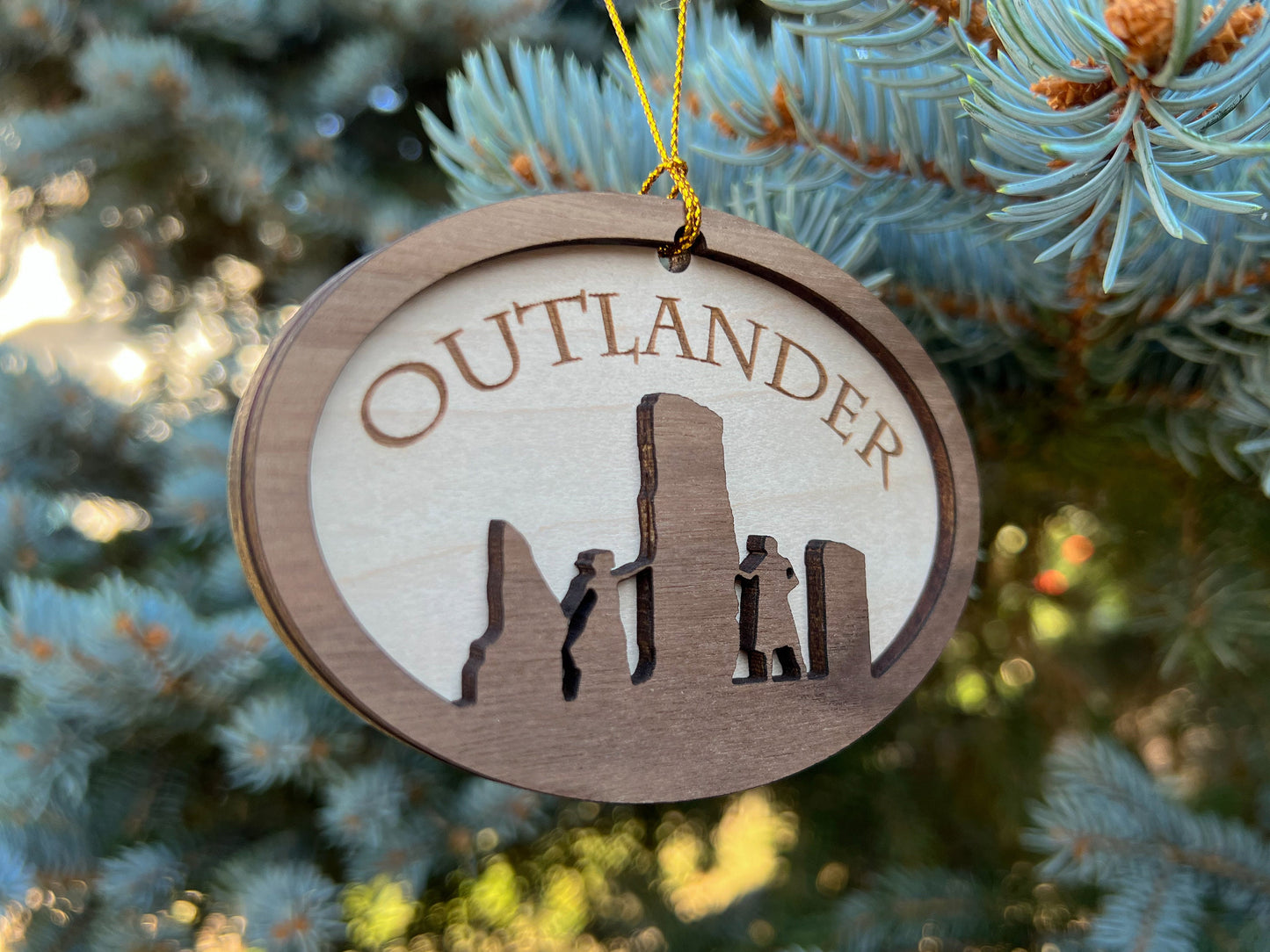 Outlander Ornament, Outlander Gift Idea, Wood Christmas Ornament