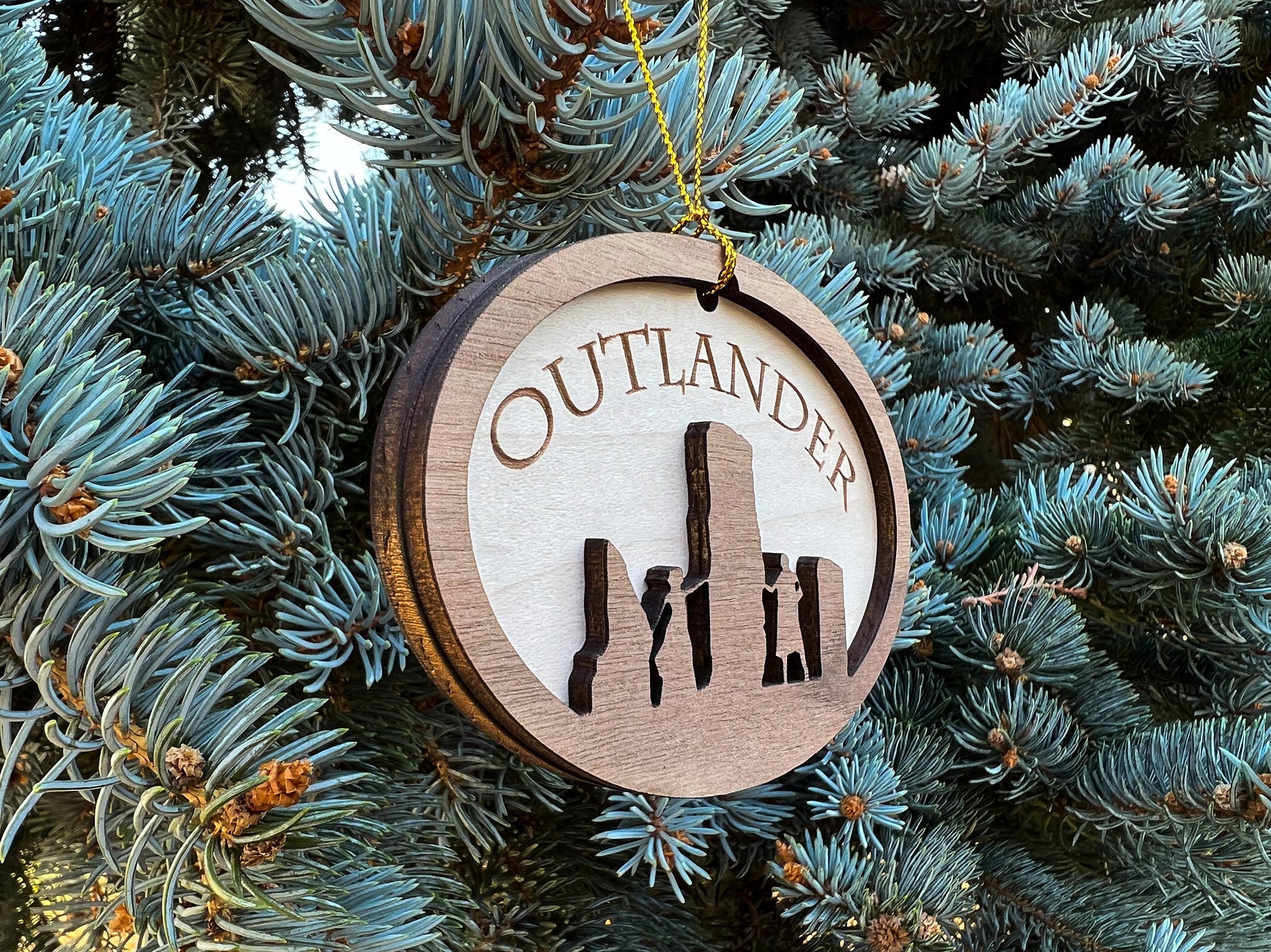 Outlander Ornament, Outlander Gift Idea, Wood Christmas Ornament