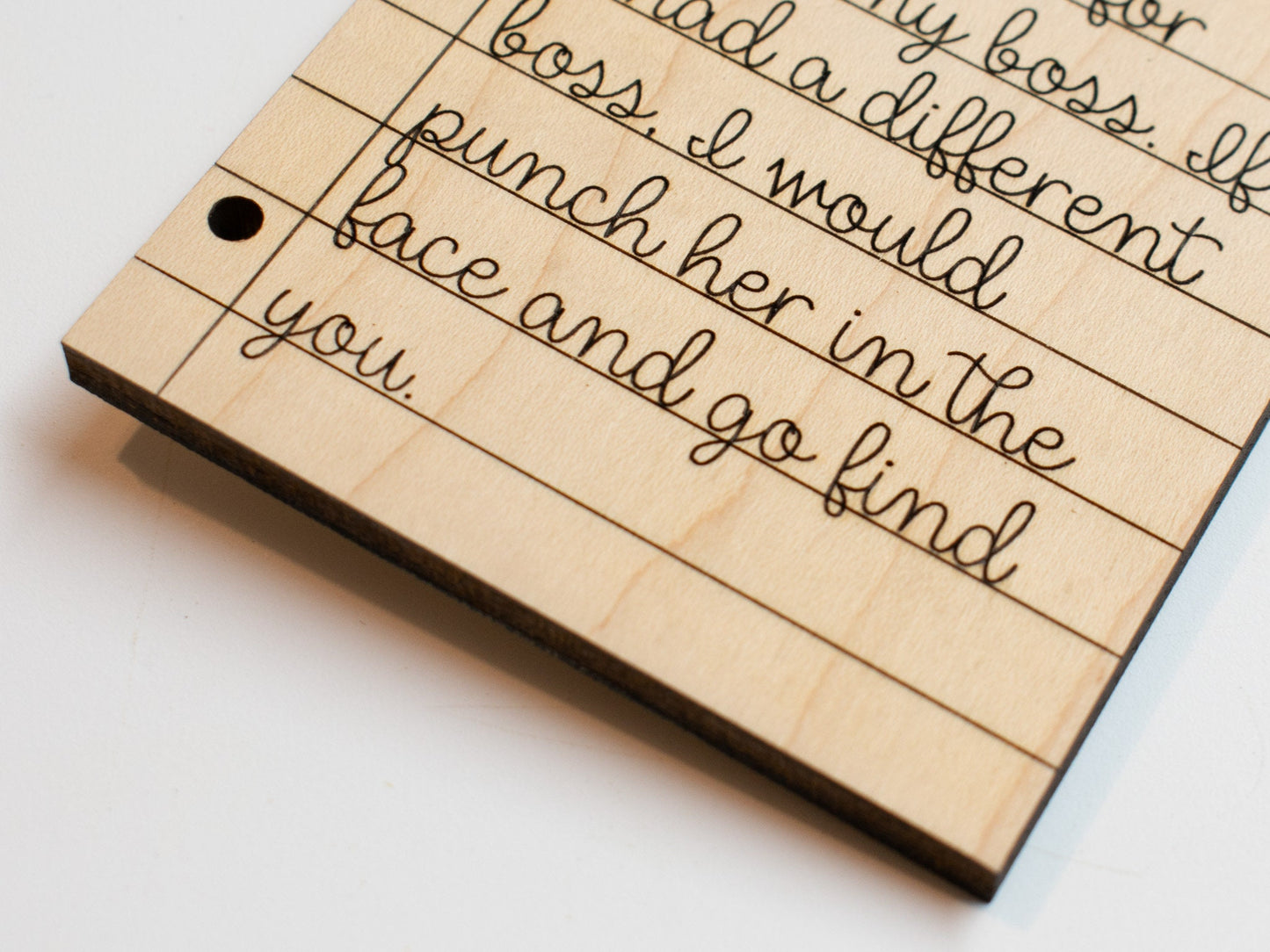 Dear Boss Lady Ornament, Funny Boss Gift, Christmas Gift or Gift Tag for Boss Lady
