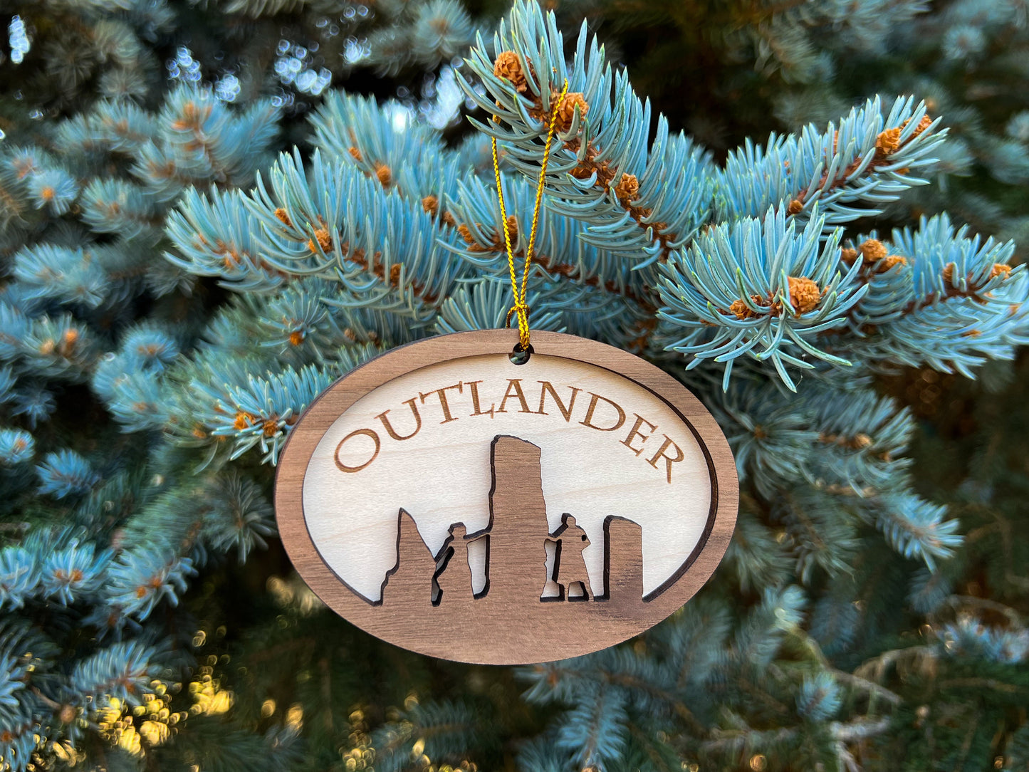 Outlander Ornament, Outlander Gift Idea, Wood Christmas Ornament
