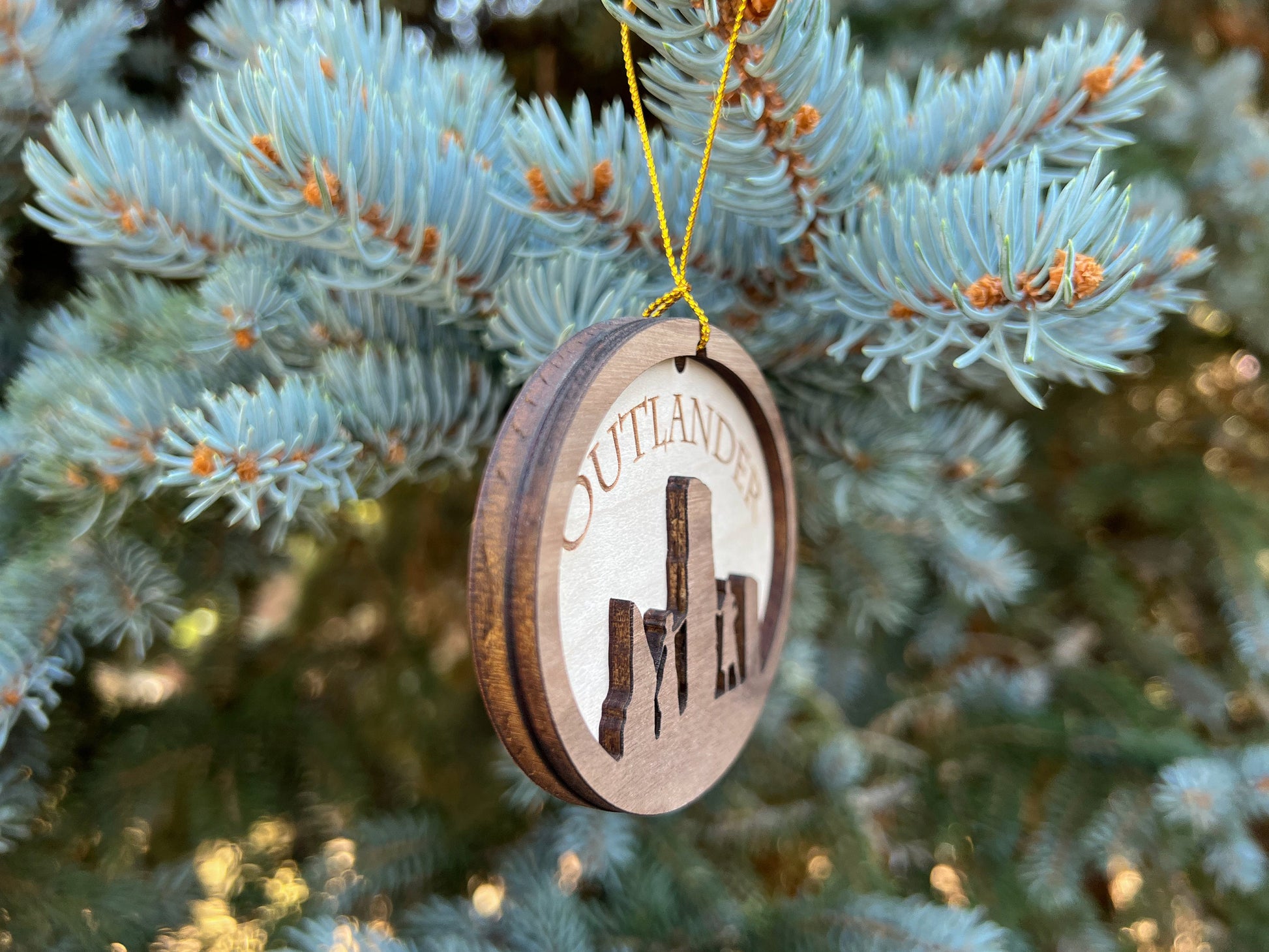 Outlander Ornament, Outlander Gift Idea, Wood Christmas Ornament