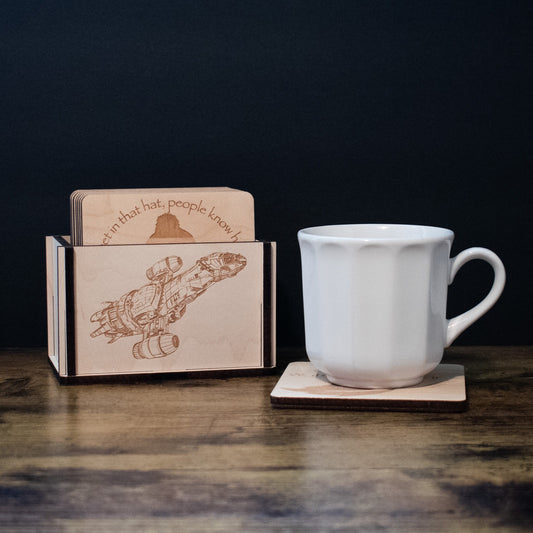 Firefly Serenity Coasters, Set of 8, Firefly Tv Show, Gift for Firefly Fans, Housewarming Gift, Serenity Firefly Decor