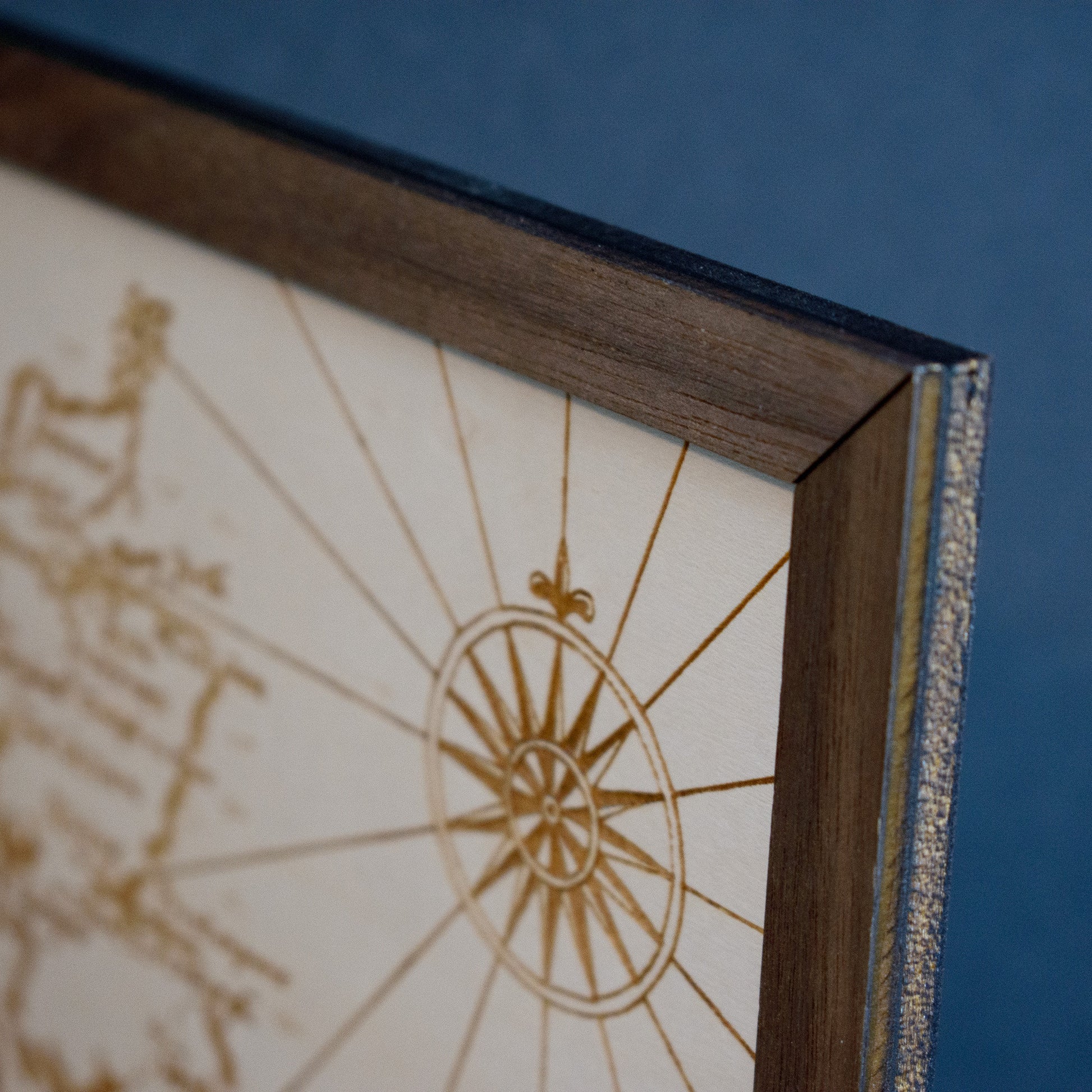 Outlander Map, Wood Engraved Map of Scotland from the World of the Outlander Book/TV Show