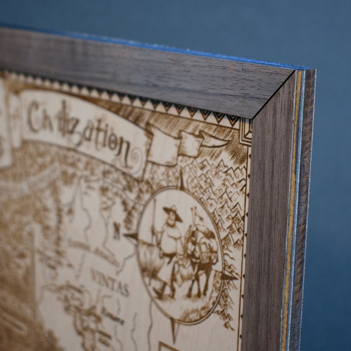 Name of the Wind Map, Kingkiller Chronicle Wood Map