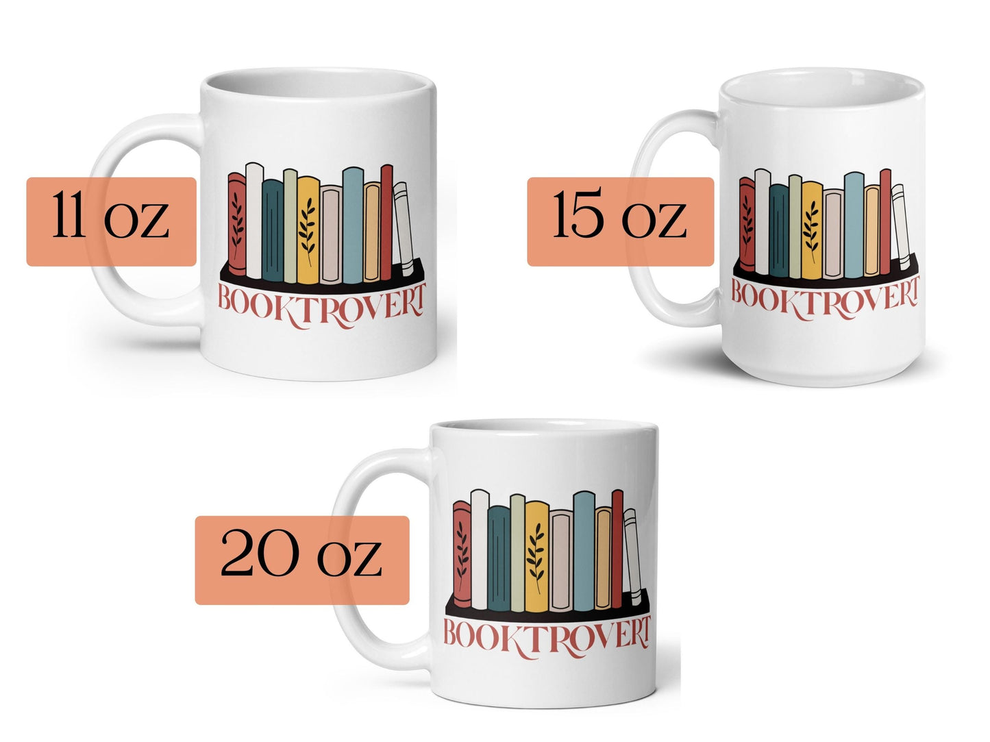 Booktrovert Mug: For Book Loving Introverts and Bibliophiles