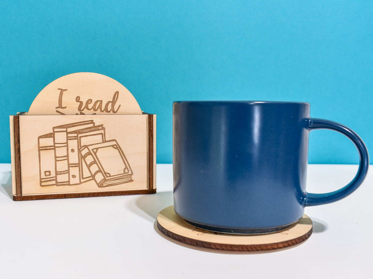 Book Coasters, Set of 8, Reading Decor, Gift for Book Nerds, Reading Quotes