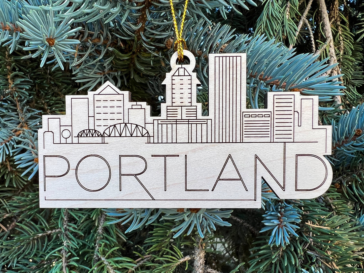 Portland Oregon Skyline Ornament