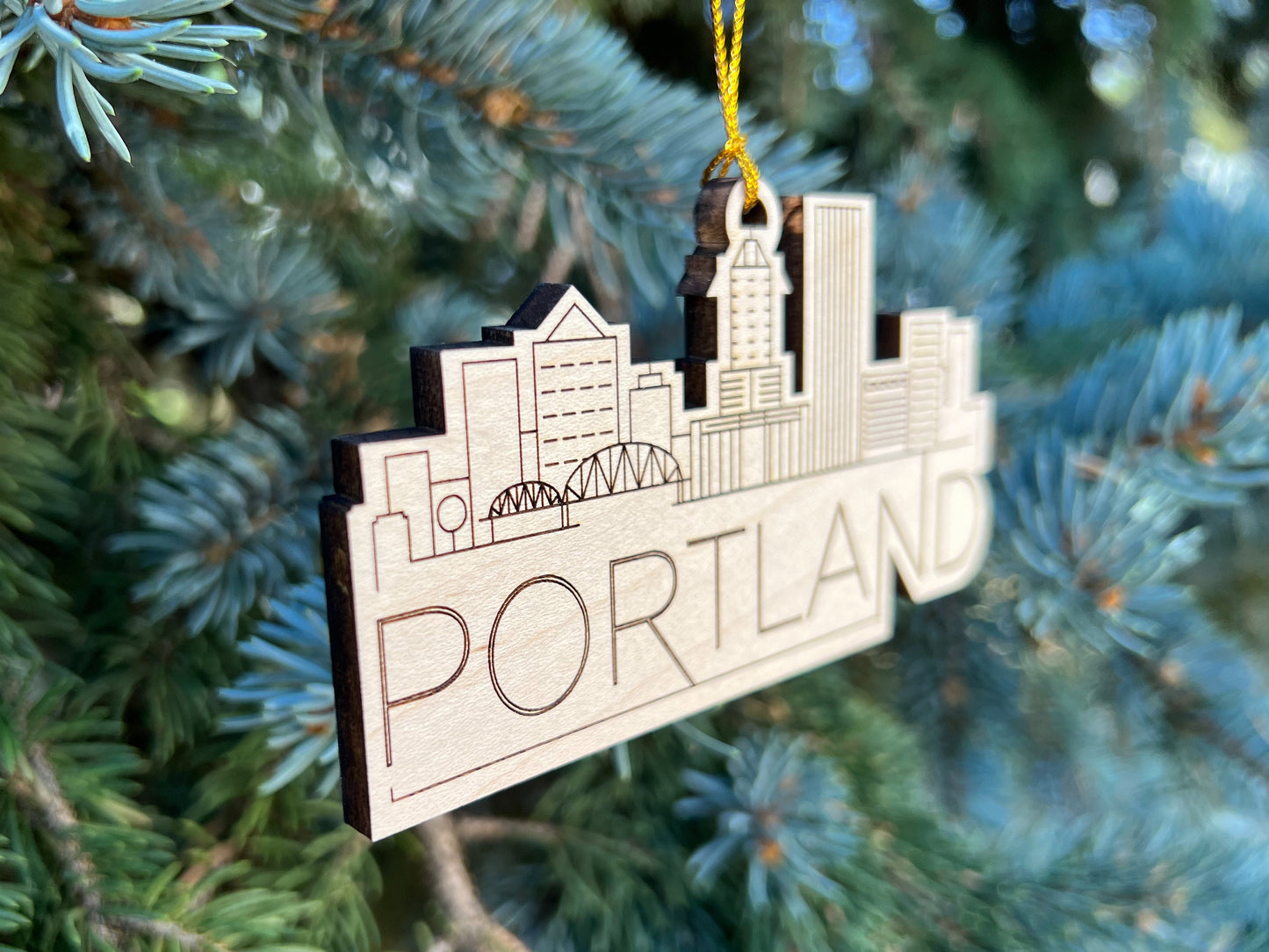 Portland Oregon Skyline Ornament
