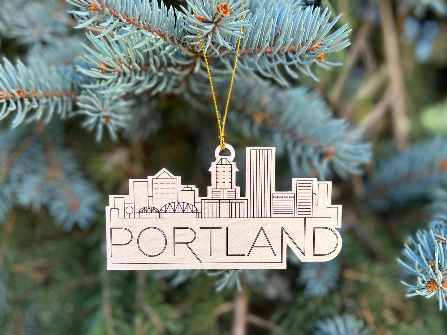 Portland Oregon Skyline Ornament