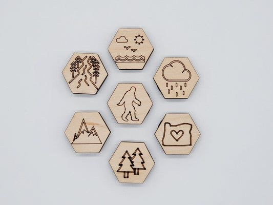 Oregon Magnets, Set of 7