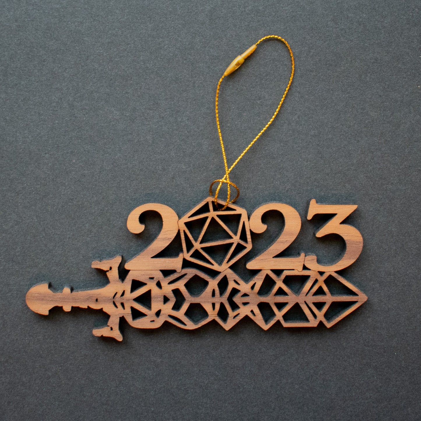 D&D Ornament, DnD Gift Tag, Dungeons and Dragons Gift Idea, 2023 DnD Christmas Ornament, 2023 Ornament, 2023 Tree Ornament